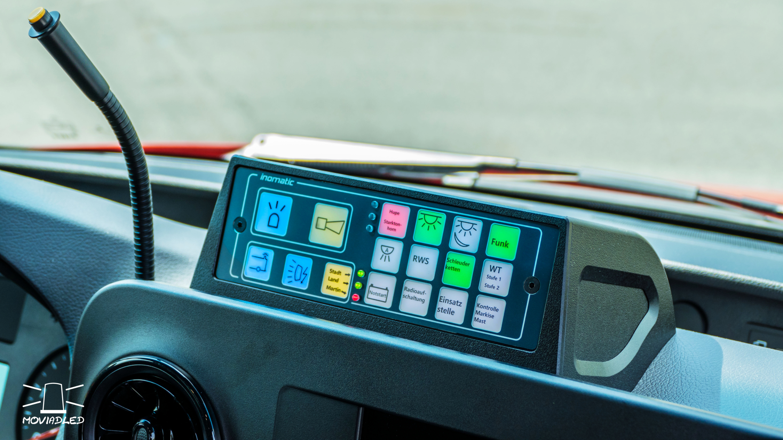 BT2017 keypad, schalterleiste, Sprinter VS30 Aufbaukonsole, DIN Radio konsole, inomatic